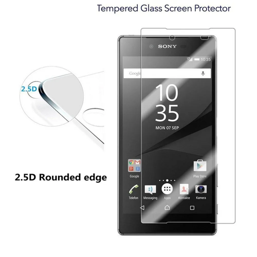 2 шт. 9 H HD 2.5D Закаленное стекло es для Sony Xperia Z5 5 дюймов закаленное экран протектор