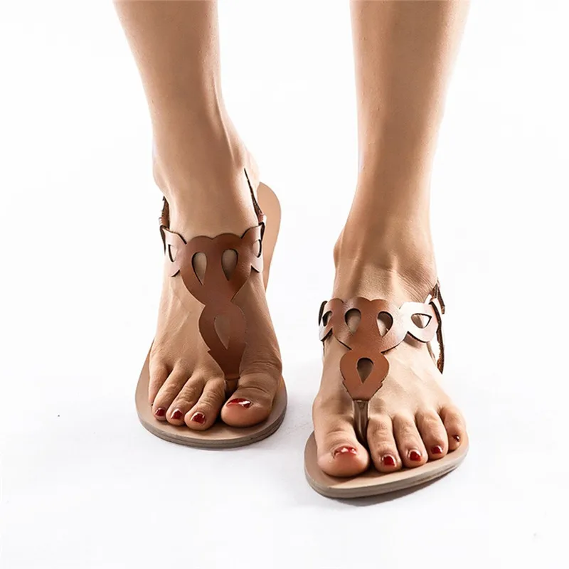 Woman Shoes Sandals Fashion Gladiator Strappy Bandage Toe Sandals Flat Heel Cut Out Summer Rome Style Sandals Sandalias Mujer#40
Woman Shoes Sandals Fashion Gladiator Strappy Bandage Toe Sandals Flat Heel Cut Out Summer Rome Style Sandals Sandalias Mujer#40
