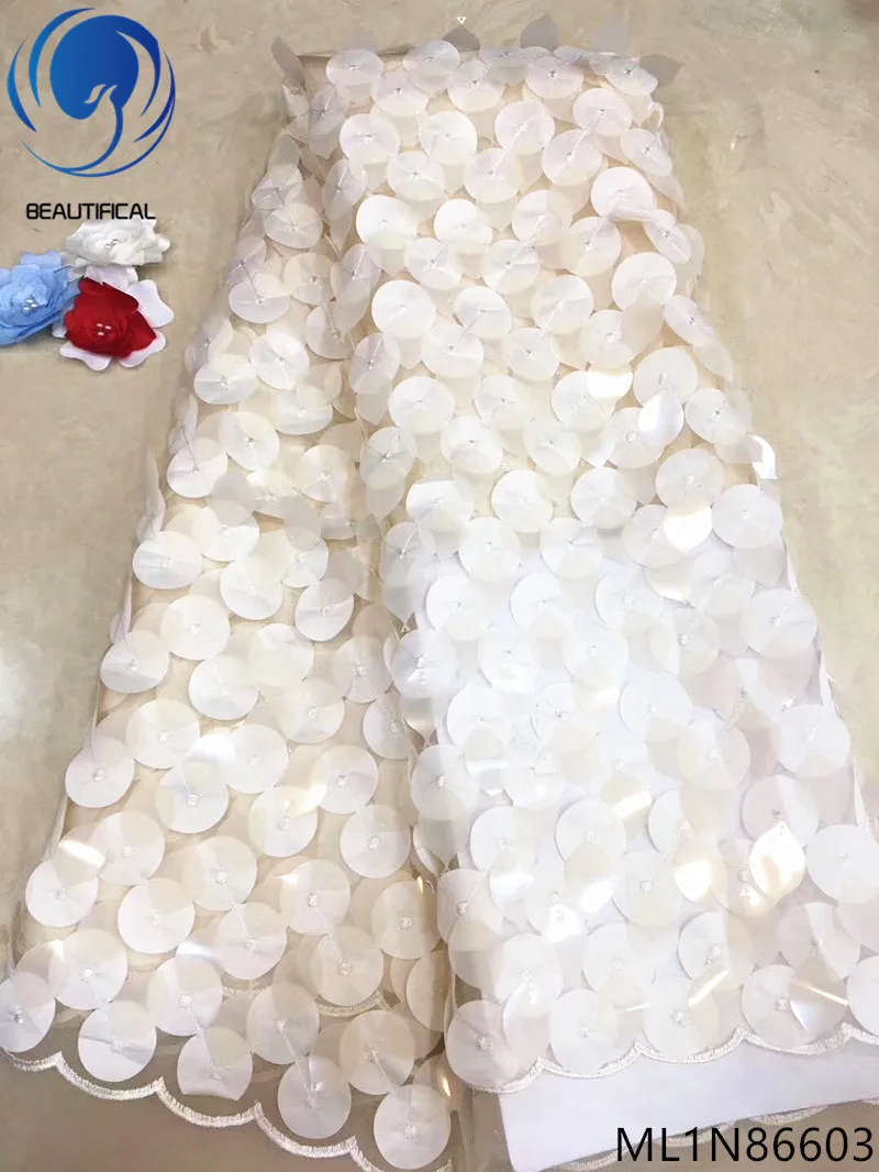 Beautifical nigerian lace fabrics 3d big sequins net lace fabric Latest Fashion french lace fabric for wedding dress ML1N866
Beautifical nigerian lace fabrics 3d big sequins net lace fabric Latest Fashion french lace fabric for wedding dress ML1N866