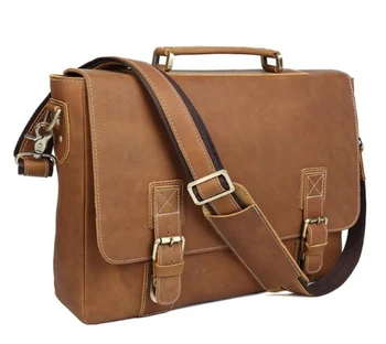 Genuine Leather Laptop Messenger Bag Large Vintage Style Cross body Briefcase Shoulder Bag
Genuine Leather Laptop Messenger Bag Large Vintage Style Cross body Briefcase Shoulder Bag