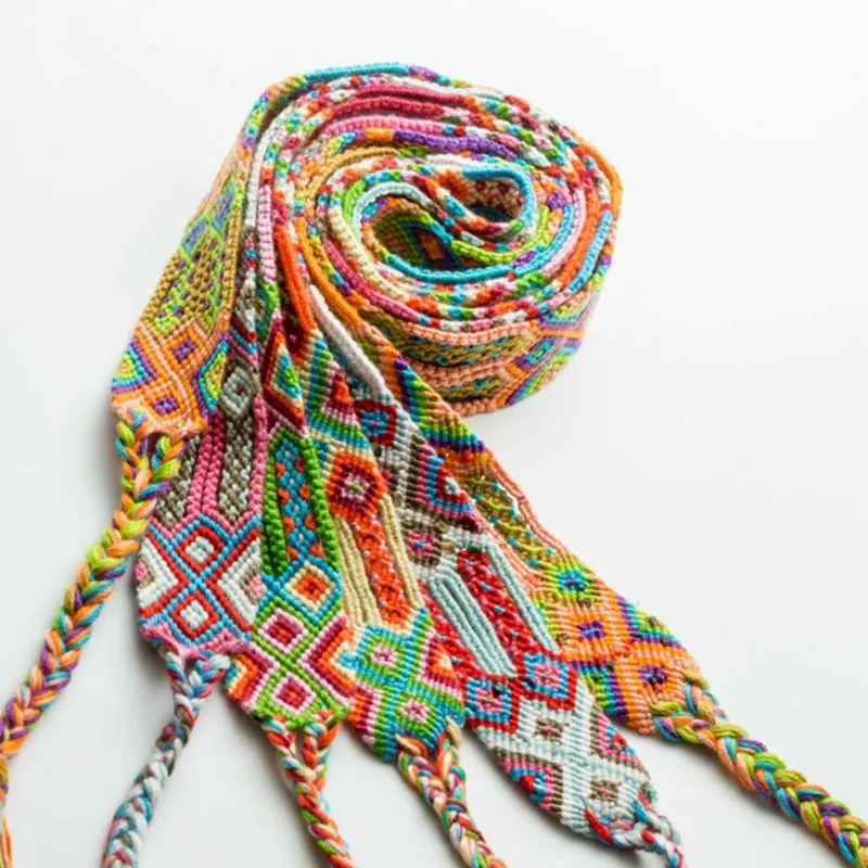 2018 Women Nepal Ethnic Friendship Braided Belts Wide Retro Knitted Boho Brazilian Multicolor String Cord Woven Hippie Waistband
2018 Women Nepal Ethnic Friendship Braided Belts Wide Retro Knitted Boho Brazilian Multicolor String Cord Woven Hippie Waistband