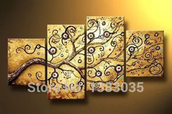 Hand Painted Tree Branch Oil Painting 4 Piece Modern Abstract Canvas Wall Art Set Home Decor Picture
Hand Painted Tree Branch Oil Painting 4 Piece Modern Abstract Canvas Wall Art Set Home Decor Picture