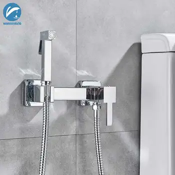 Chrome Bidet Shower Faucets Bathroom shower Tap Bidet Toilet Sprayer Bidet Toilet Washer Mixer Bathroom hand sprayer shower head
Chrome Bidet Shower Faucets Bathroom shower Tap Bidet Toilet Sprayer Bidet Toilet Washer Mixer Bathroom hand sprayer shower head