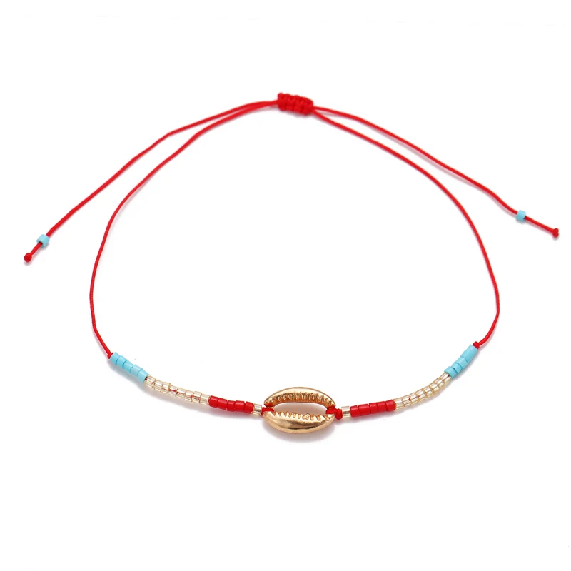 Boho Miyuki Bracelet Adjustable Red Rope Woven Acrylic Beads Gold Shell Cowrie Bracelets For Women Beach Summer 2019 Jewelry
Boho Miyuki Bracelet Adjustable Red Rope Woven Acrylic Beads Gold Shell Cowrie Bracelets For Women Beach Summer 2019 Jewelry