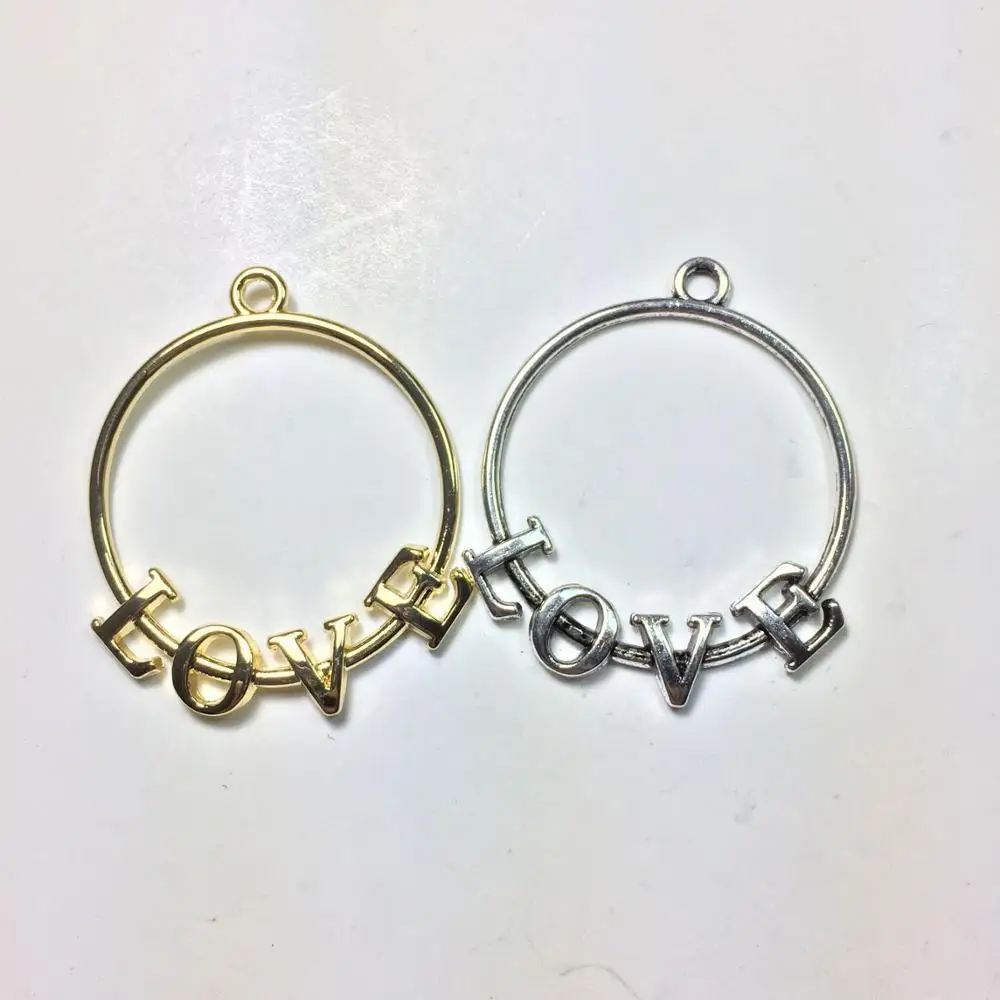 Eruifa 10pcs 30mm LOVE hoop Zinc alloy charms necklace,earring bracelet jewelry DIY handmade
Eruifa 10pcs 30mm LOVE hoop Zinc alloy charms necklace,earring bracelet jewelry DIY handmade
