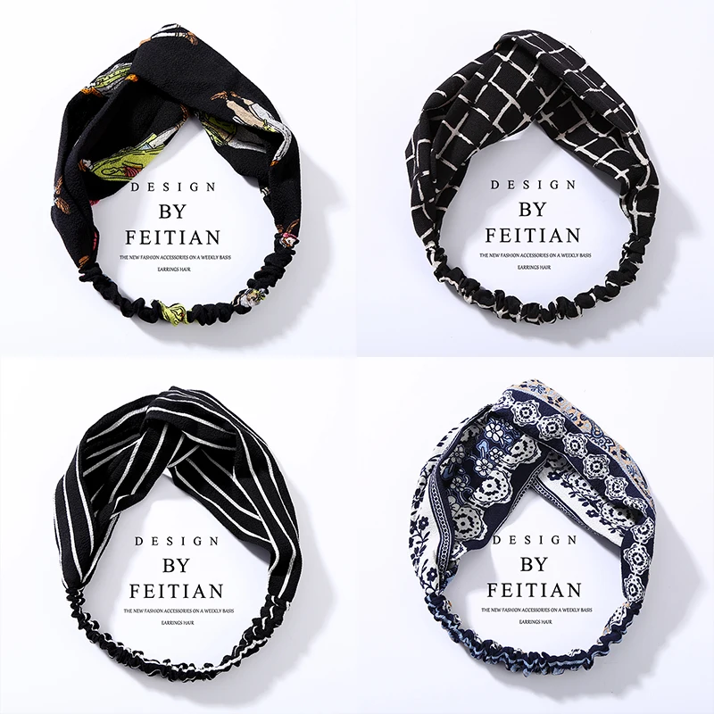 Fashion Turban Twist Cross Hairband Headwrap Girl Chiffon Headband Women Hair Accessories Floral Striped Knot Hair Band Headwear 
Fashion Turban Twist Cross Hairband Headwrap Girl Chiffon Headband Women Hair Accessories Floral Striped Knot Hair Band Headwear