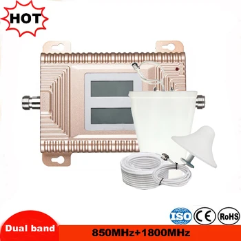 Newest CDMA 850MHz + DCS 1800MHz dual band signal booster gsm repeater 850 1800 signal amplifier kit
Newest CDMA 850MHz + DCS 1800MHz dual band signal booster gsm repeater 850 1800 signal amplifier kit