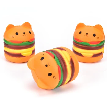 Cute Cat Hamburger Stress Relief Soft Toy Kawaii Burger Cat Slow Rising Reliever Healing Antistrss Toys Collection Simulation
Cute Cat Hamburger Stress Relief Soft Toy Kawaii Burger Cat Slow Rising Reliever Healing Antistrss Toys Collection Simulation