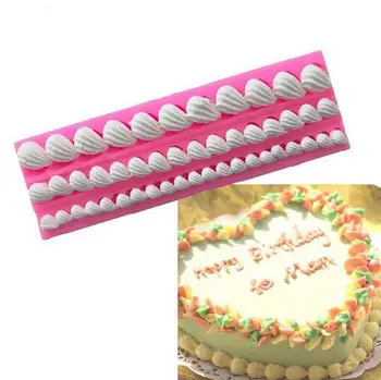 Lace Shell Relief Border Cake Silicone Mold, Sugaur Mold,Cake Brim,Chocolate Mold E993
Lace Shell Relief Border Cake Silicone Mold, Sugaur Mold,Cake Brim,Chocolate Mold E993