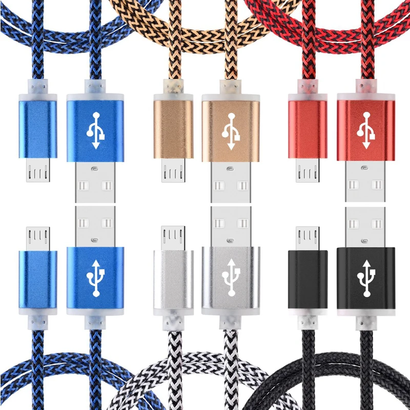 Micro USB Cable,High Speed 2.0 USB Sync & Charging Nylon Braided Cable for Android Smartphone Tablets Wall and Car Charger
Micro USB Cable,High Speed 2.0 USB Sync & Charging Nylon Braided Cable for Android Smartphone Tablets Wall and Car Charger