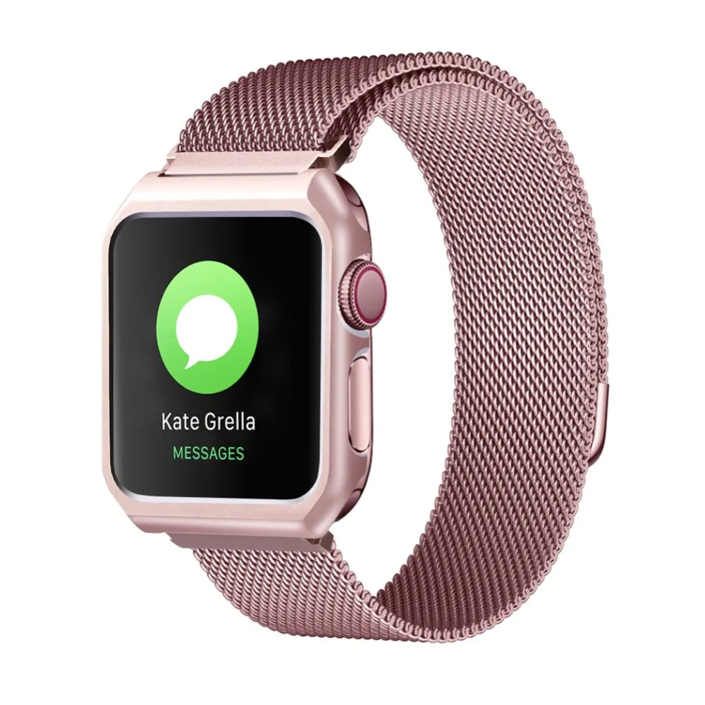 GIM for Apple Watch Band 42mm/38mm Upgraded Stainless Steel Magnetic Wristband with Metal Case for Apple Watch Series 3 2 1
GIM for Apple Watch Band 42mm/38mm Upgraded Stainless Steel Magnetic Wristband with Metal Case for Apple Watch Series 3 2 1
