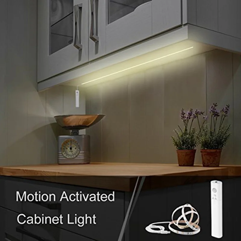 LED Strip Motion Sensor Closet Lamp, Dual Mode, Stick-on Anywhere Wireless Battery Operated Flexible Night Light for Stair
LED Strip Motion Sensor Closet Lamp, Dual Mode, Stick-on Anywhere Wireless Battery Operated Flexible Night Light for Stair
