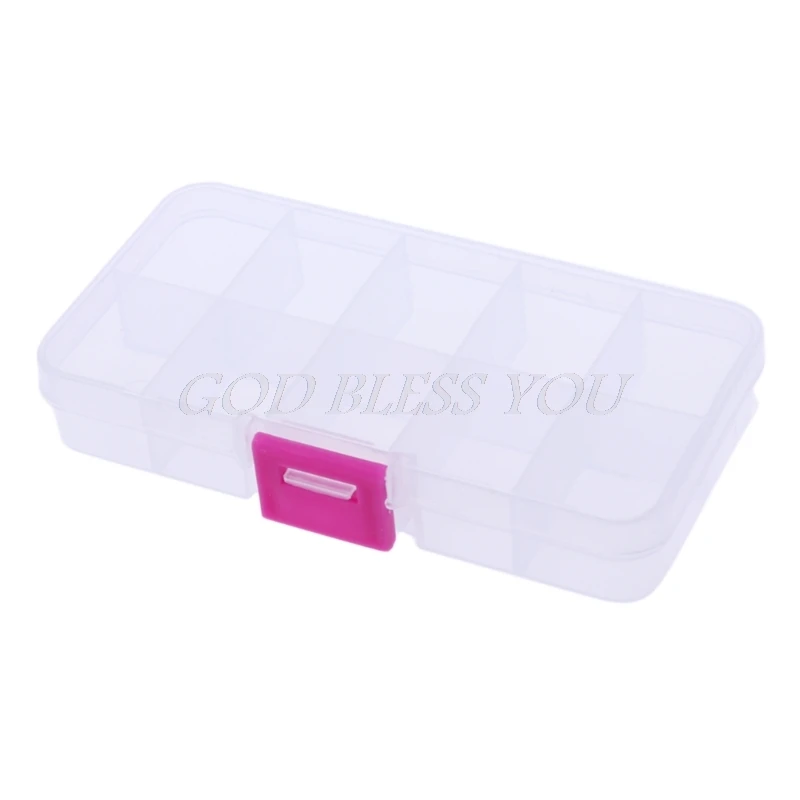 10 Compartments Clear Plastic Storage Box Jewelry Bead Screw Organizer Container Needlework Storage
10 Compartments Clear Plastic Storage Box Jewelry Bead Screw Organizer Container Needlework Storage