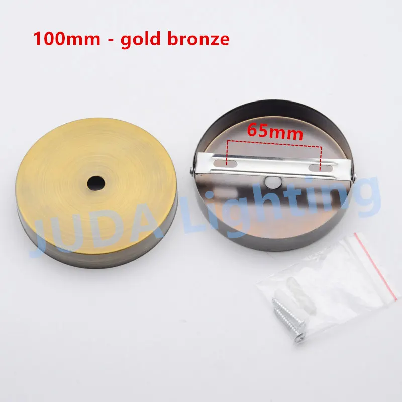 Diameter 100mm iron ceiling rose ceiling canopy for E27 E14 socket lamp base vintage retro bronze led lamp metal ceiling plates
Diameter 100mm iron ceiling rose ceiling canopy for E27 E14 socket lamp base vintage retro bronze led lamp metal ceiling plates