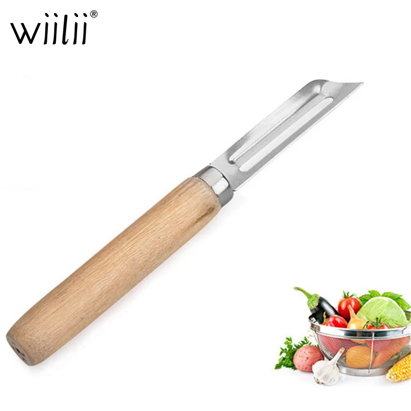 WIILII Stainless Steel Peeler Wooden Handle Peeling Knife Appel Potato Scraping Knife Melon Planing Kitchen Tools
WIILII Stainless Steel Peeler Wooden Handle Peeling Knife Appel Potato Scraping Knife Melon Planing Kitchen Tools