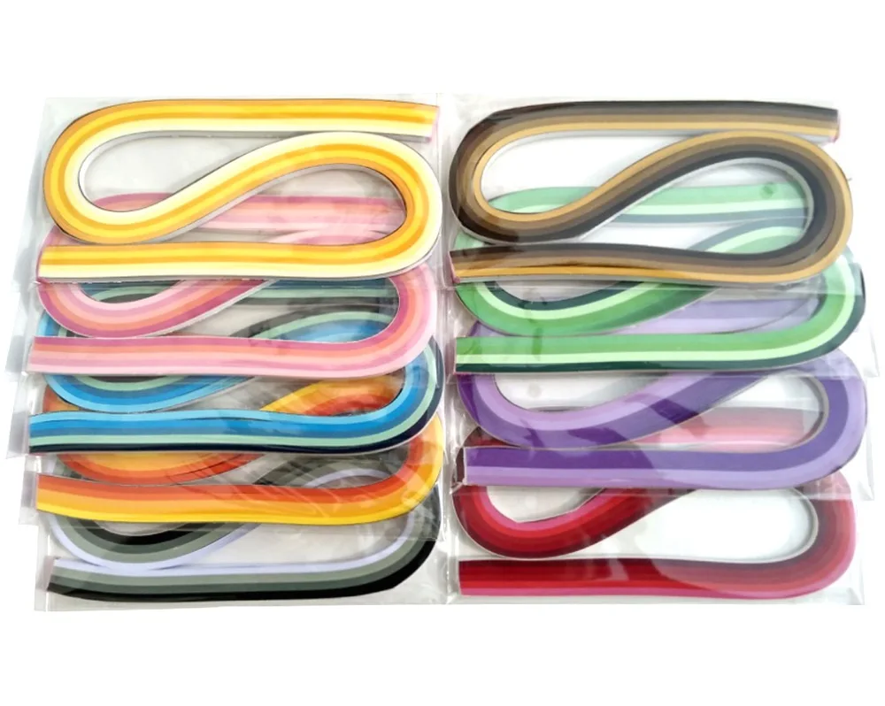 54cm length 5MM gradient colorful quilling paper Strips materials for paper craft
54cm length 5MM gradient colorful quilling paper Strips materials for paper craft