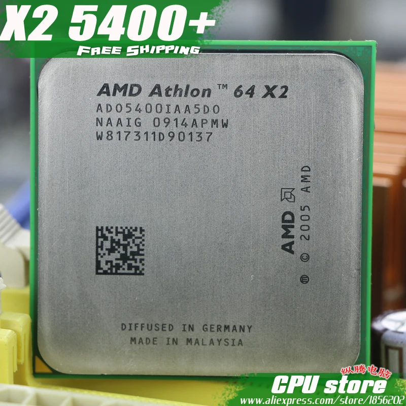 AMD Athlon 64 X2 5400+ CPU Processor (2.8Ghz/ 1M /1000GHz) Socket am2 (working 100% Free Shipping) 940 pin ,sell X2 5200+
AMD Athlon 64 X2 5400+ CPU Processor (2.8Ghz/ 1M /1000GHz) Socket am2 (working 100% Free Shipping) 940 pin ,sell X2 5200+