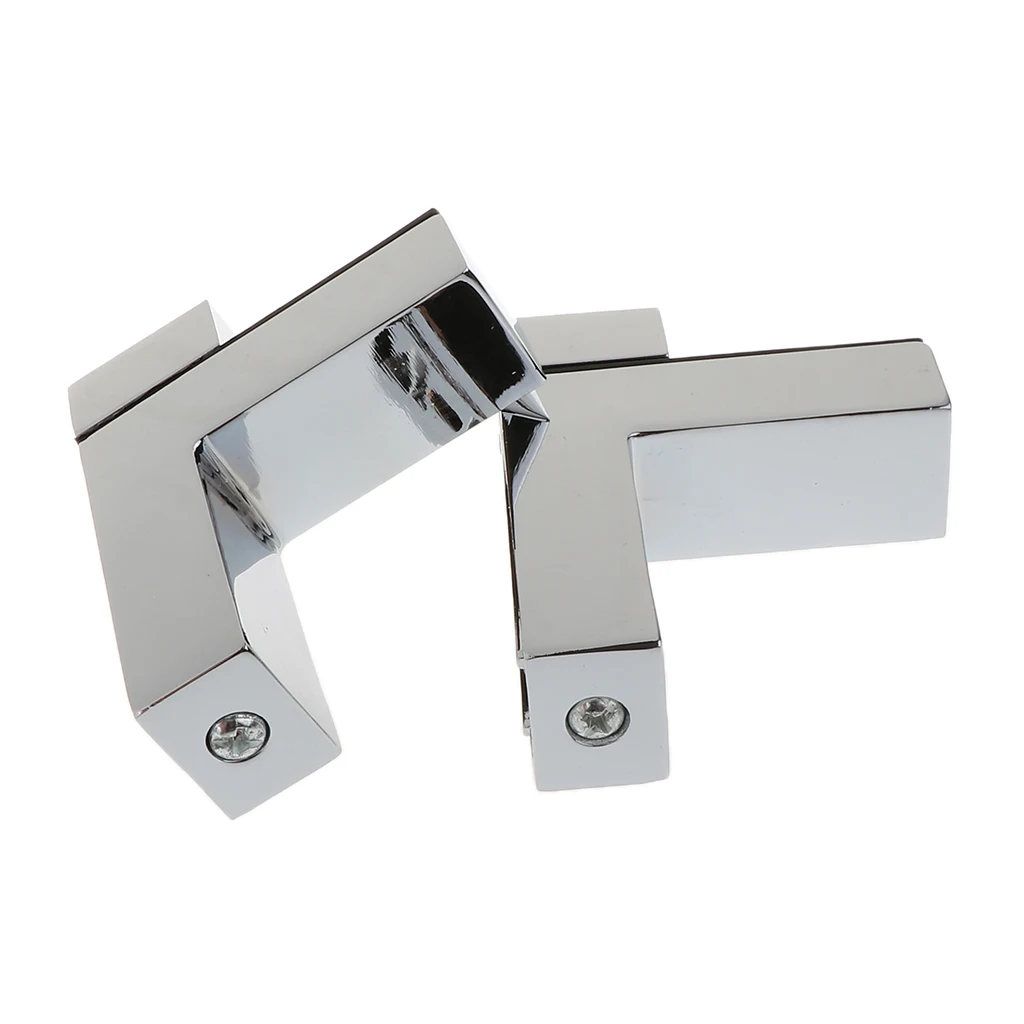Glass Shelf Bracket Glass Clamp for 3-33mm Wood or Glass Shelves Solid Metal Adjustable Wall Mount 2 Pack, Brushed Nickel Glass Shelf Bracket Glass Clamp for 3-33mm Wood or Glass Shelves Solid Metal Adjustable Wall Mount 2 Pack, Brushed Nickel