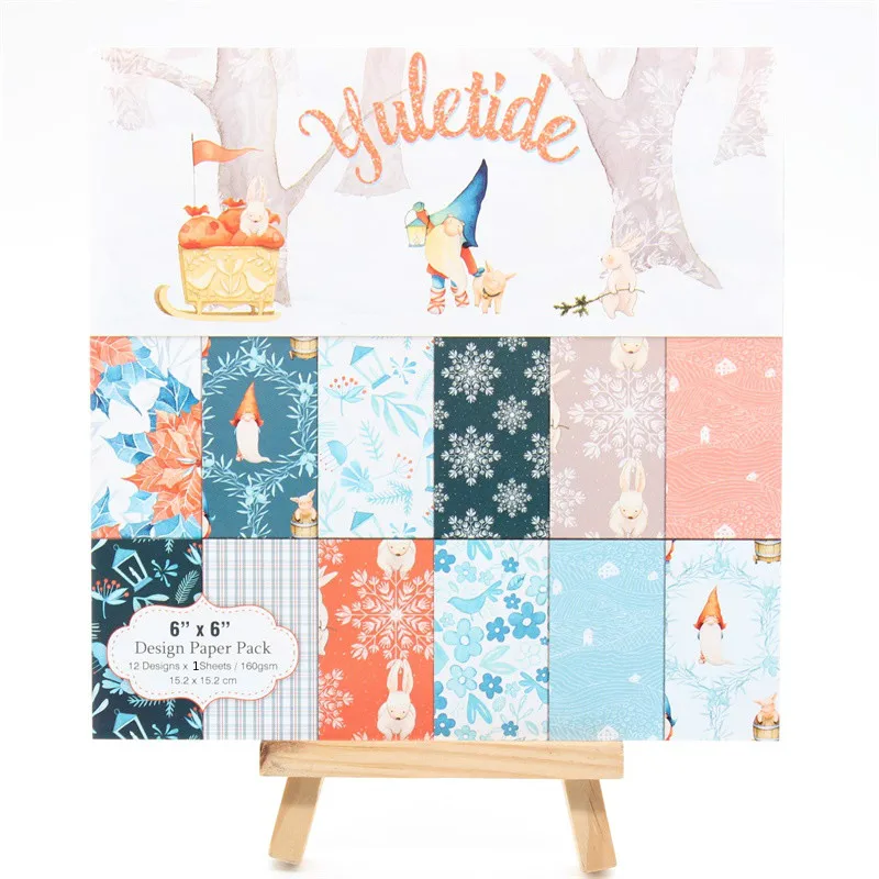 YPP CRAFT 12pcs 6" Single-side Printed Yuletide pattern creative papercraft art paper handmade scrapbooking kit set book
YPP CRAFT 12pcs 6" Single-side Printed Yuletide pattern creative papercraft art paper handmade scrapbooking kit set book