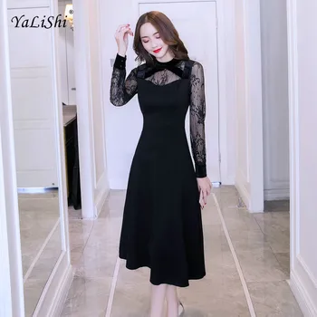 2019 Plus Size A-line Dress Women Autumn Black Full Sleeve Mid-calf O-neck Elegant Lace Dress Vintage Party Club Dresses Ladies
2019 Plus Size A-line Dress Women Autumn Black Full Sleeve Mid-calf O-neck Elegant Lace Dress Vintage Party Club Dresses Ladies