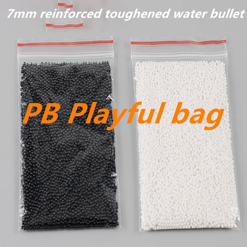 PB Playful bagCream white 7mm reinforced concrete hard water bullet gun special projectile crystal ball blaster T03 | Игрушки и хобби