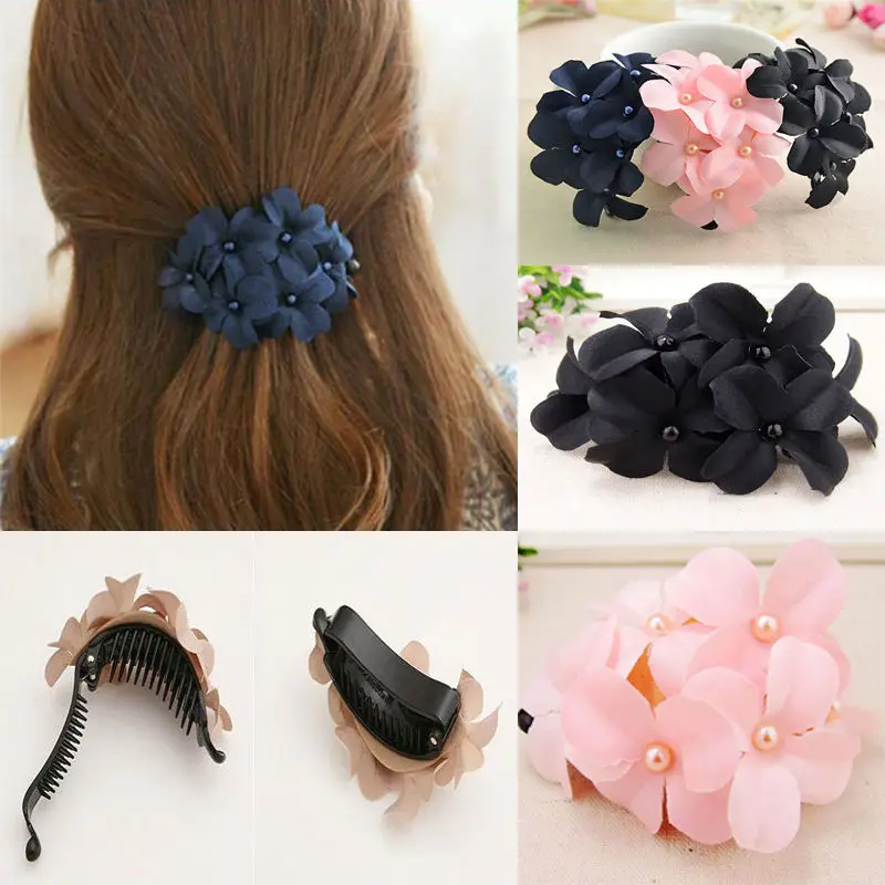 Women Girls Handmade Flower Banana Barrettes Hair Clip Hair Pin Claw Hearwear Hair Accessories
Women Girls Handmade Flower Banana Barrettes Hair Clip Hair Pin Claw Hearwear Hair Accessories