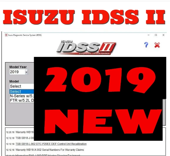 for Isuzu IDSS II 2019- Isuzu Diagnostic Service System+license FOR unlimited install promotion
for Isuzu IDSS II 2019- Isuzu Diagnostic Service System+license FOR unlimited install promotion