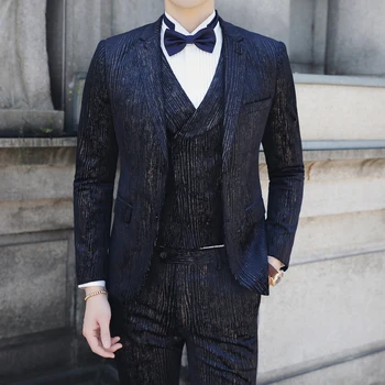 Velvet Suit Men Stage Singer Wedding Groom Tuxedo Suits Male Business Formal Casual Slim Fit Dress Suits Terno Blazer Vest Pants
Velvet Suit Men Stage Singer Wedding Groom Tuxedo Suits Male Business Formal Casual Slim Fit Dress Suits Terno Blazer Vest Pants