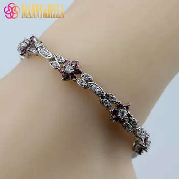 Wonderful Red Garnet Silver Color Bracelet Health Fashion Jewelry For Women Free Jewelry Box SL63
Wonderful Red Garnet Silver Color Bracelet Health Fashion Jewelry For Women Free Jewelry Box SL63