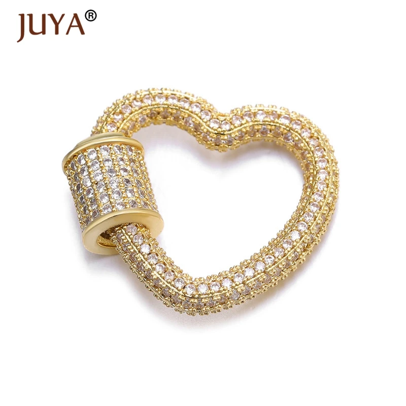 Creative Luxury AAA Cubic Zirconia Heart Charm Clasps Accessories Fit For Making Necklace Pendants DIY Fine Jewelry Components
Creative Luxury AAA Cubic Zirconia Heart Charm Clasps Accessories Fit For Making Necklace Pendants DIY Fine Jewelry Components