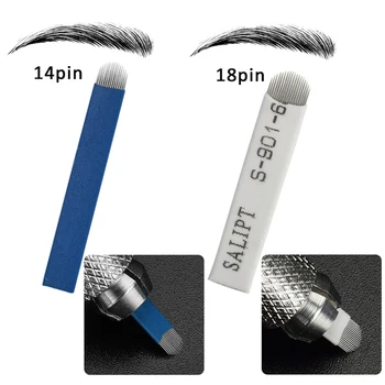 High Quality 50 Pcs U shape 14 18 Pin Permanent Makeup Manual Eyebrow Tattoo Needles for 3D Tattoo Pen
High Quality 50 Pcs U shape 14 18 Pin Permanent Makeup Manual Eyebrow Tattoo Needles for 3D Tattoo Pen