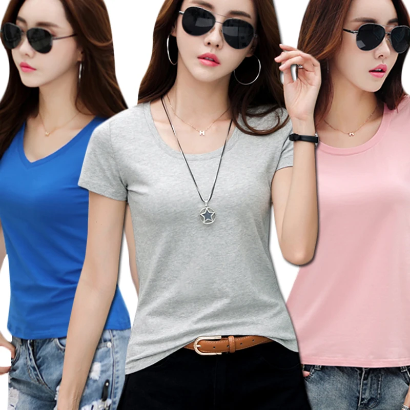 2019 New Harajuku Women T-shirts Casual Tee Tops Summer Short Sleeve Female Solid t shirt O-Neck Ladies Black White Tees T Shirt
2019 New Harajuku Women T-shirts Casual Tee Tops Summer Short Sleeve Female Solid t shirt O-Neck Ladies Black White Tees T Shirt