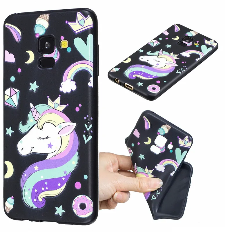 Silicon Phone Case For Samsung Galaxy A6 A8 A7 A750 J4 J6 J8 2018 J5 Black Butterfly Cases For Samsung S8 S9 Note9Soft TPU Cover (13)