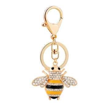 Gold Silver Plating With Hand Enameled and Jeweled Hanging Bee Pendant Charm Design Zinc Alloy Key Chains Handbag Decor Ornament
Gold Silver Plating With Hand Enameled and Jeweled Hanging Bee Pendant Charm Design Zinc Alloy Key Chains Handbag Decor Ornament