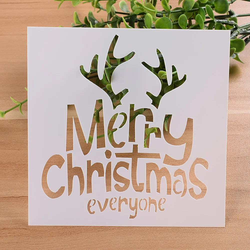 13cm 5.1" Merry Christmas DIY Layering Stencils Wall Painting Scrapbook Coloring Embossing Album Decorative Paper Card Template
13cm 5.1" Merry Christmas DIY Layering Stencils Wall Painting Scrapbook Coloring Embossing Album Decorative Paper Card Template
