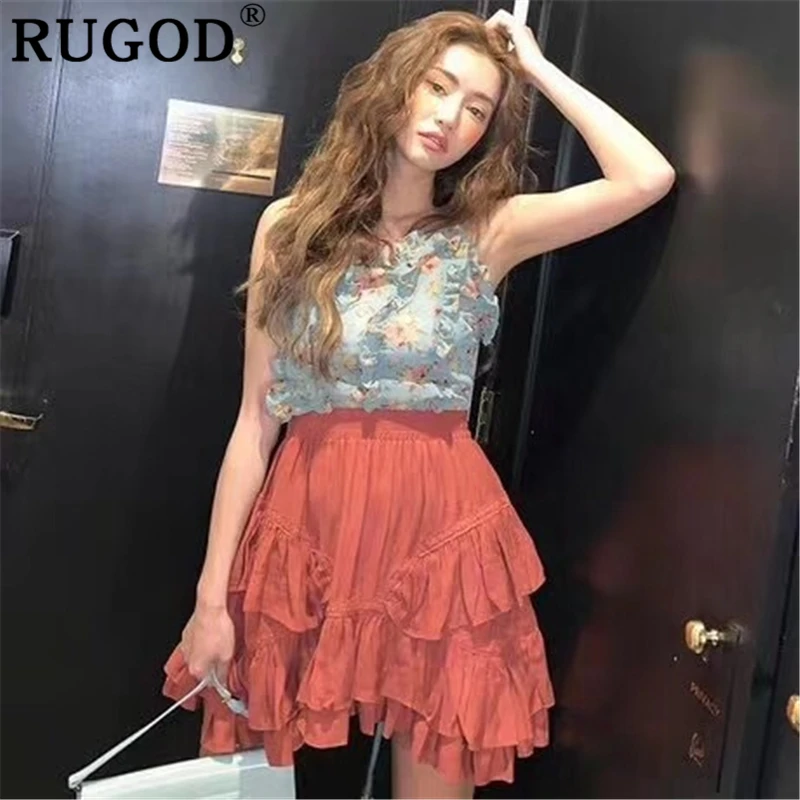 RUGOD 2019 summer hot skirt for women Fashion casaul lace patchwork Pleated mini skirts Korean Elastic waist Ruffles solid skirt
RUGOD 2019 summer hot skirt for women Fashion casaul lace patchwork Pleated mini skirts Korean Elastic waist Ruffles solid skirt