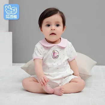 Dinstry Baby short-sleeved baby summer chlothes newborn rose princess romper 
Dinstry Baby short-sleeved baby summer chlothes newborn rose princess romper