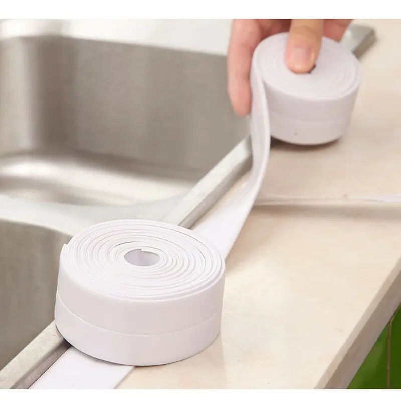 New Self Adhesive Kitchen Waterproof Mildew Proof Adhesive Tape Bathroom Toilet Wall Corner Line Sink Sealing Sticker 3.2mx22mm
New Self Adhesive Kitchen Waterproof Mildew Proof Adhesive Tape Bathroom Toilet Wall Corner Line Sink Sealing Sticker 3.2mx22mm