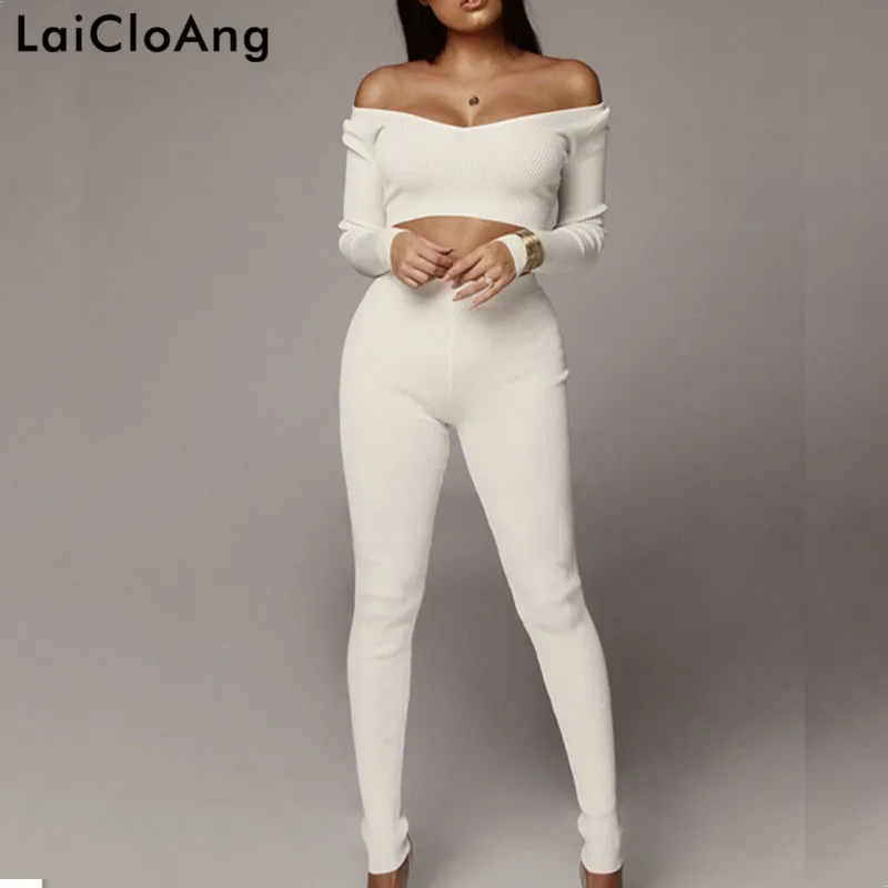 LaiCloAng Ribbed Long Sleeve Crop Top and Pants Set Women O-Neck High Waist Autumn Two Piece Set Casual Tracksuit Women S-2XL
LaiCloAng Ribbed Long Sleeve Crop Top and Pants Set Women O-Neck High Waist Autumn Two Piece Set Casual Tracksuit Women S-2XL