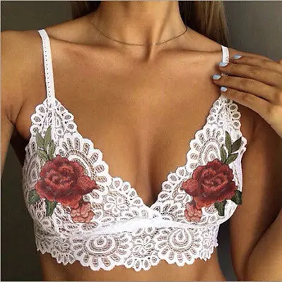Hot Sexy Women Camisoles 2017 Fashion Floral Sheer Lace Flower Bralette Unpadded Push Up Crop Top Lingerie Tanks
Hot Sexy Women Camisoles 2017 Fashion Floral Sheer Lace Flower Bralette Unpadded Push Up Crop Top Lingerie Tanks