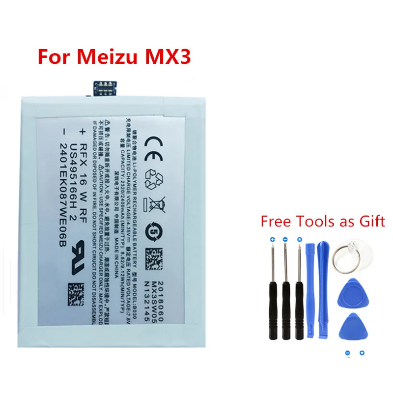 B030 phone built-in Original battery 2400mah Batterij For Meizu MX3 M351 M353 M355 M356 Li-ion Replacement Batteries+ Free Tools
B030 phone built-in Original battery 2400mah Batterij For Meizu MX3 M351 M353 M355 M356 Li-ion Replacement Batteries+ Free Tools