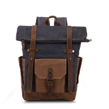 M310 New Vintage Oil Waxed Canvas Leather Backpack Large Capacity Teenager Traveling Waterproof Daypacks 14" Laptops Rucksack
M310 New Vintage Oil Waxed Canvas Leather Backpack Large Capacity Teenager Traveling Waterproof Daypacks 14" Laptops Rucksack