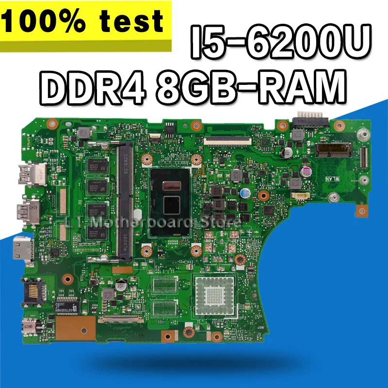 DDR4 X556UAM laptop motherboard for ASUS X556U X556UV X556UQ X556UQK mainboard Test original motherboard DDR4 8GB RAM I5-6200U
DDR4 X556UAM laptop motherboard for ASUS X556U X556UV X556UQ X556UQK mainboard Test original motherboard DDR4 8GB RAM I5-6200U