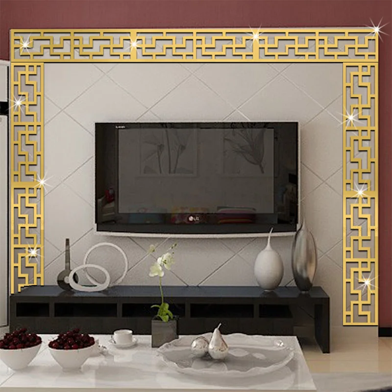 3D Creative Classical Baseboard Waistline Acrylic Wall Sticker Ceiling TV Background Wall Ceiling Fashion Green Decoration
3D Creative Classical Baseboard Waistline Acrylic Wall Sticker Ceiling TV Background Wall Ceiling Fashion Green Decoration