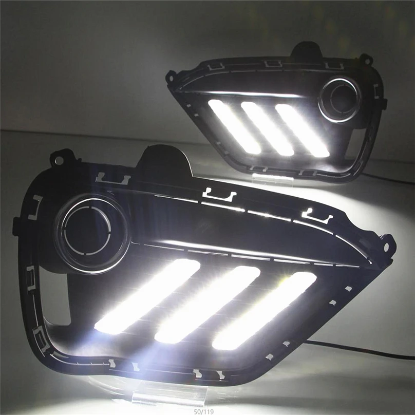 Car Flashing 2pcs For KIA K2 RIO 2016-2017 LED DRL lights Daytime Running Light Daylight yellow Signal fog lamp Styling lights
Car Flashing 2pcs For KIA K2 RIO 2016-2017 LED DRL lights Daytime Running Light Daylight yellow Signal fog lamp Styling lights