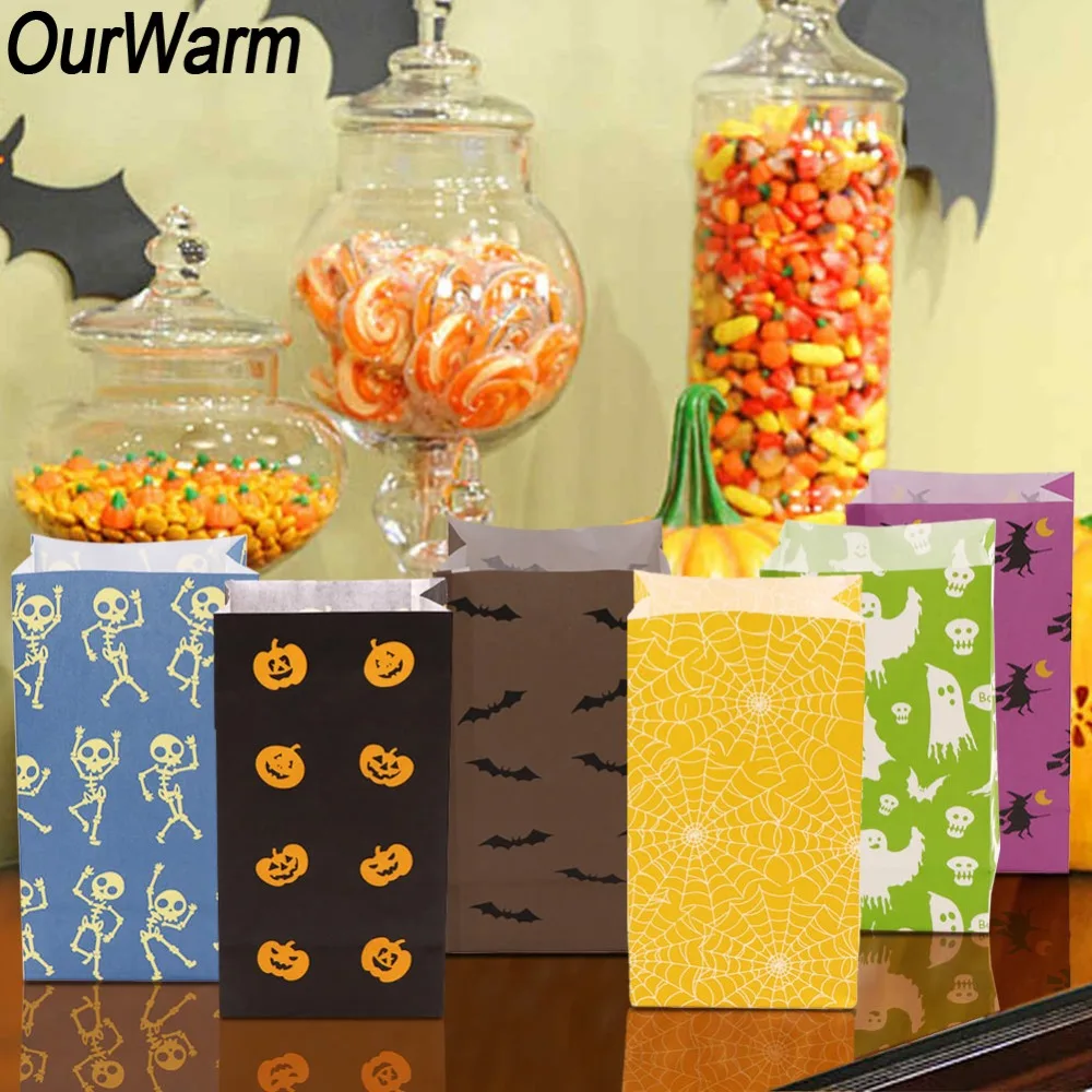 OurWarm 48PCS Halloween Party Trick or Treat Pumpkin Ghost Candy Dessert Gift Bags Kids Children Halloween Props Decorations
OurWarm 48PCS Halloween Party Trick or Treat Pumpkin Ghost Candy Dessert Gift Bags Kids Children Halloween Props Decorations