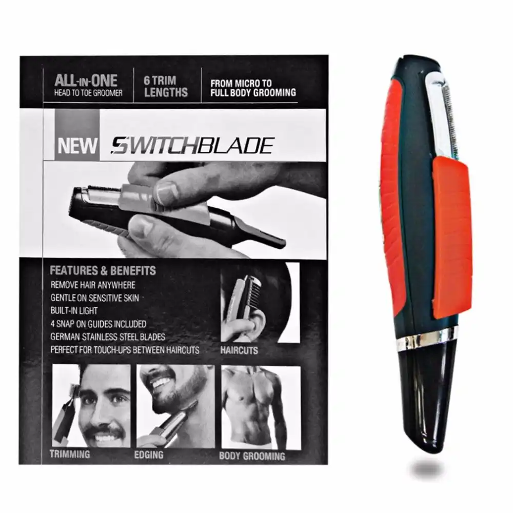 Male 2 In 1 Hair Shaver Beard Eyebrow Nose Hair Removal Electric