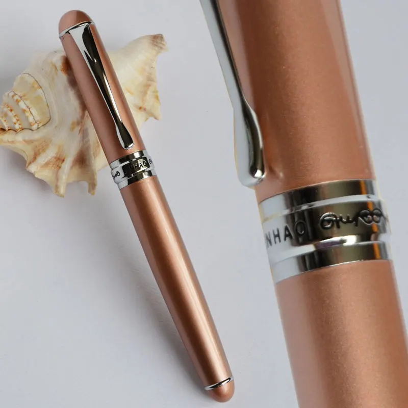 JINHAO X750 медная и серебряная шариковая ручка 750 роскошная черная синяя фиолетовая 15