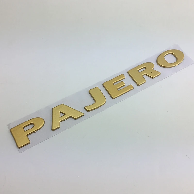 Car Sticker 3D for Pajero Letter Logo ABS Emblem Badge Stickers Car Body Side Logo Decal for Mitsubishi Pajero Car Accessories
Car Sticker 3D for Pajero Letter Logo ABS Emblem Badge Stickers Car Body Side Logo Decal for Mitsubishi Pajero Car Accessories