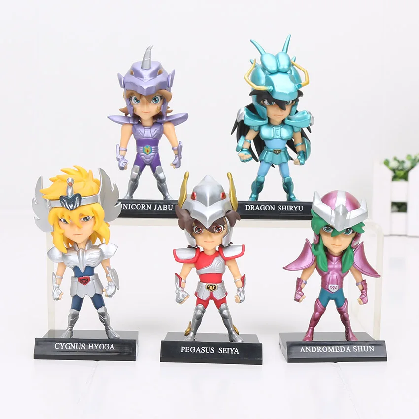 5pcs/Set 10cm PVC Action Anime Figures Saint Seiya Myth Cloth Shiryu Shun Hyoga Jabu Seiya Dolls Model Toys For Children
5pcs/Set 10cm PVC Action Anime Figures Saint Seiya Myth Cloth Shiryu Shun Hyoga Jabu Seiya Dolls Model Toys For Children